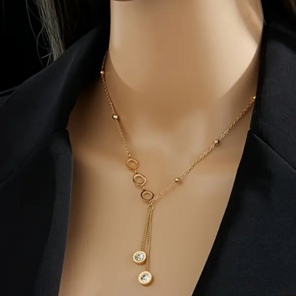 18k Gold Plared Stainless Steel Necklace
